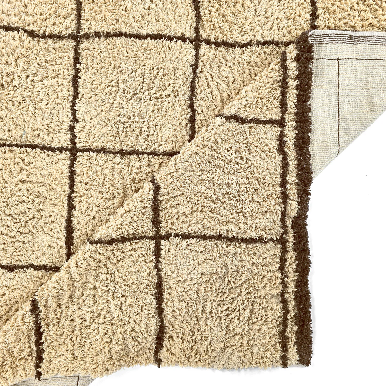 Ryetepper - Lana Natural Cotton Shaggy (beige/brun)