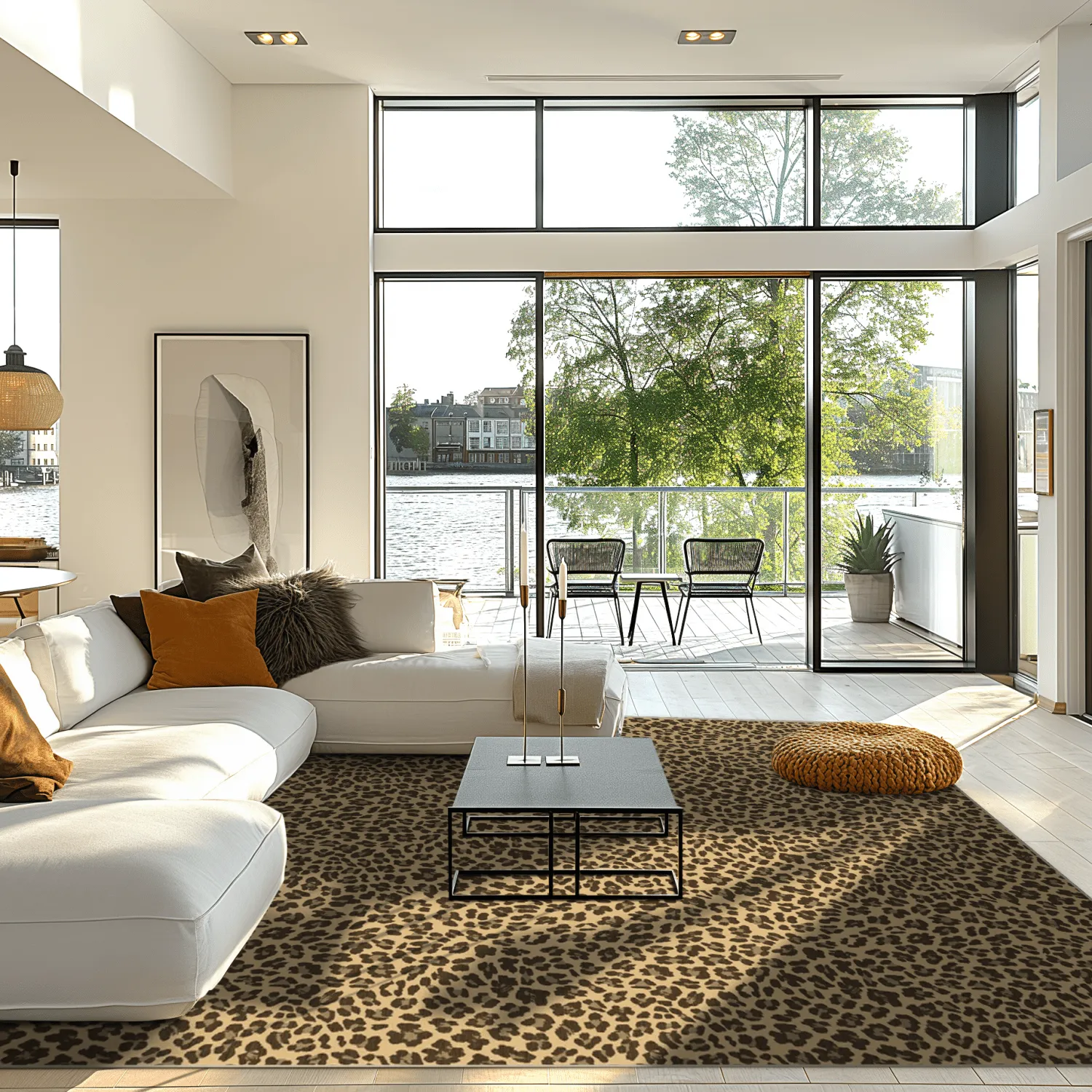 Wilton-teppe - Leopard (brun)