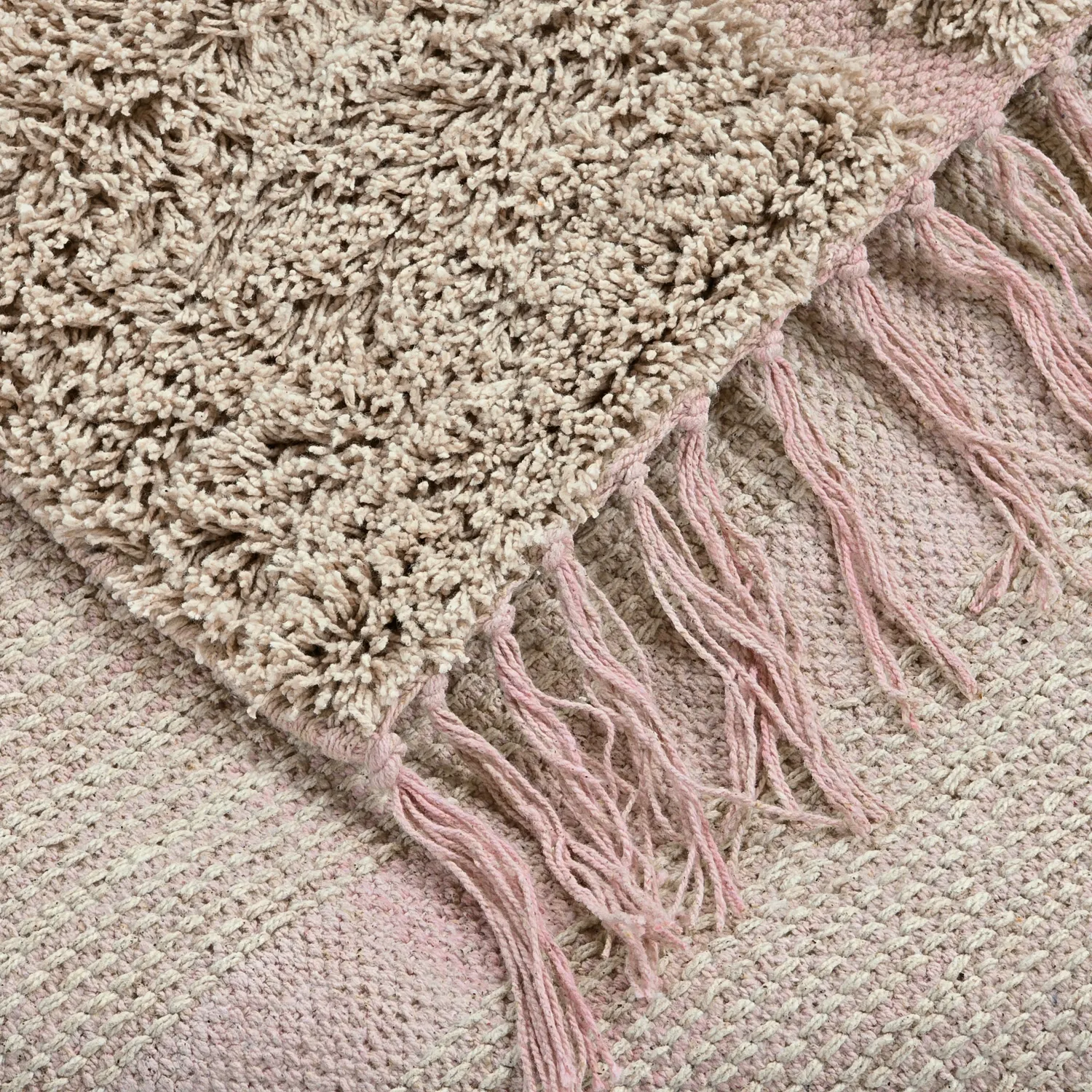 Ryetepper - Lindley Natural Cotton Shaggy (beige/rosa)