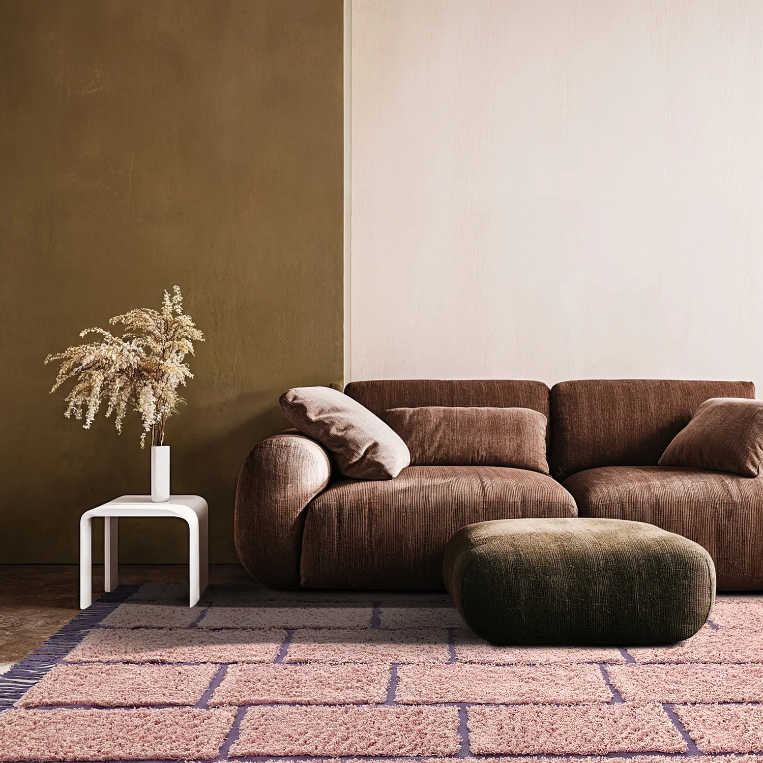 Ryetepper - Lindley Natural Cotton Shaggy (rosa/lilla)