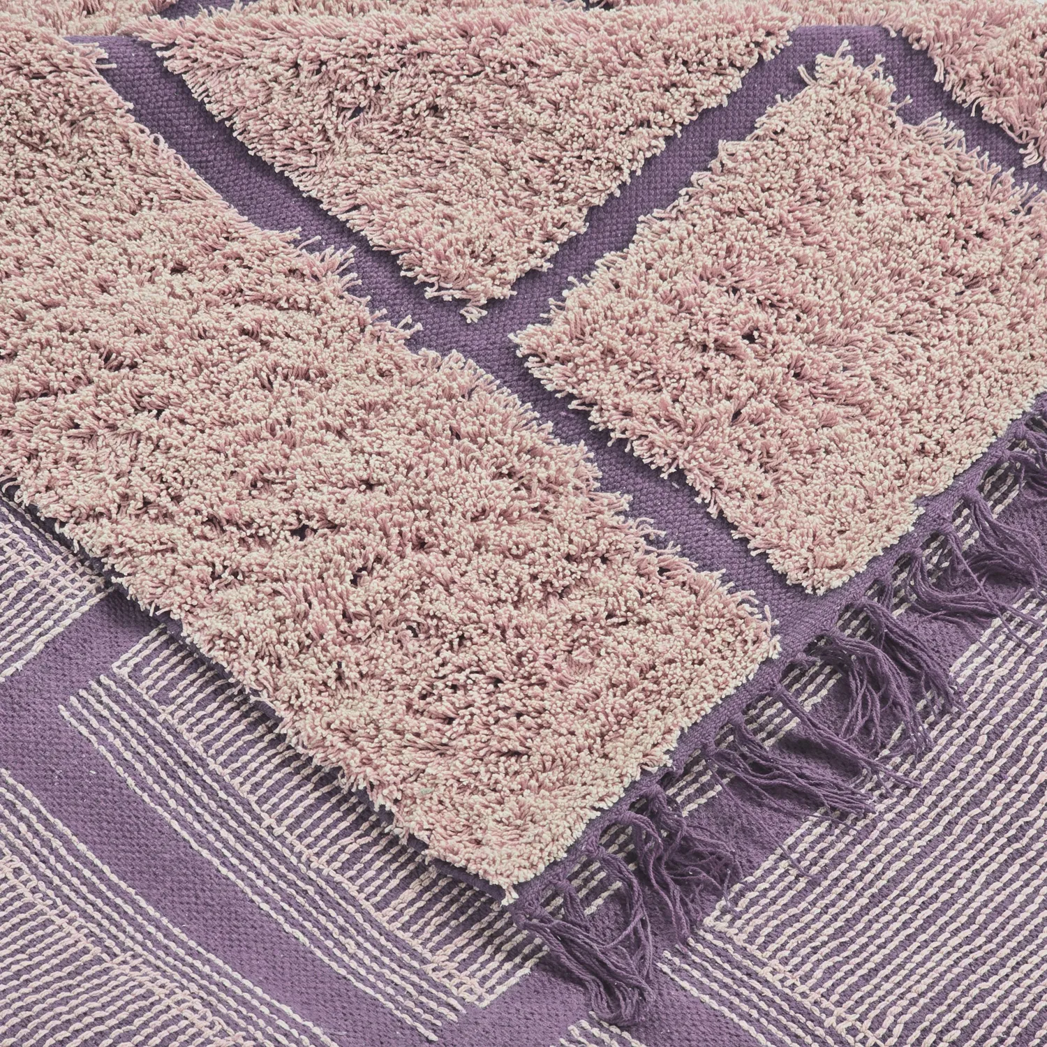 Ryetepper - Lindley Natural Cotton Shaggy (rosa/lilla)