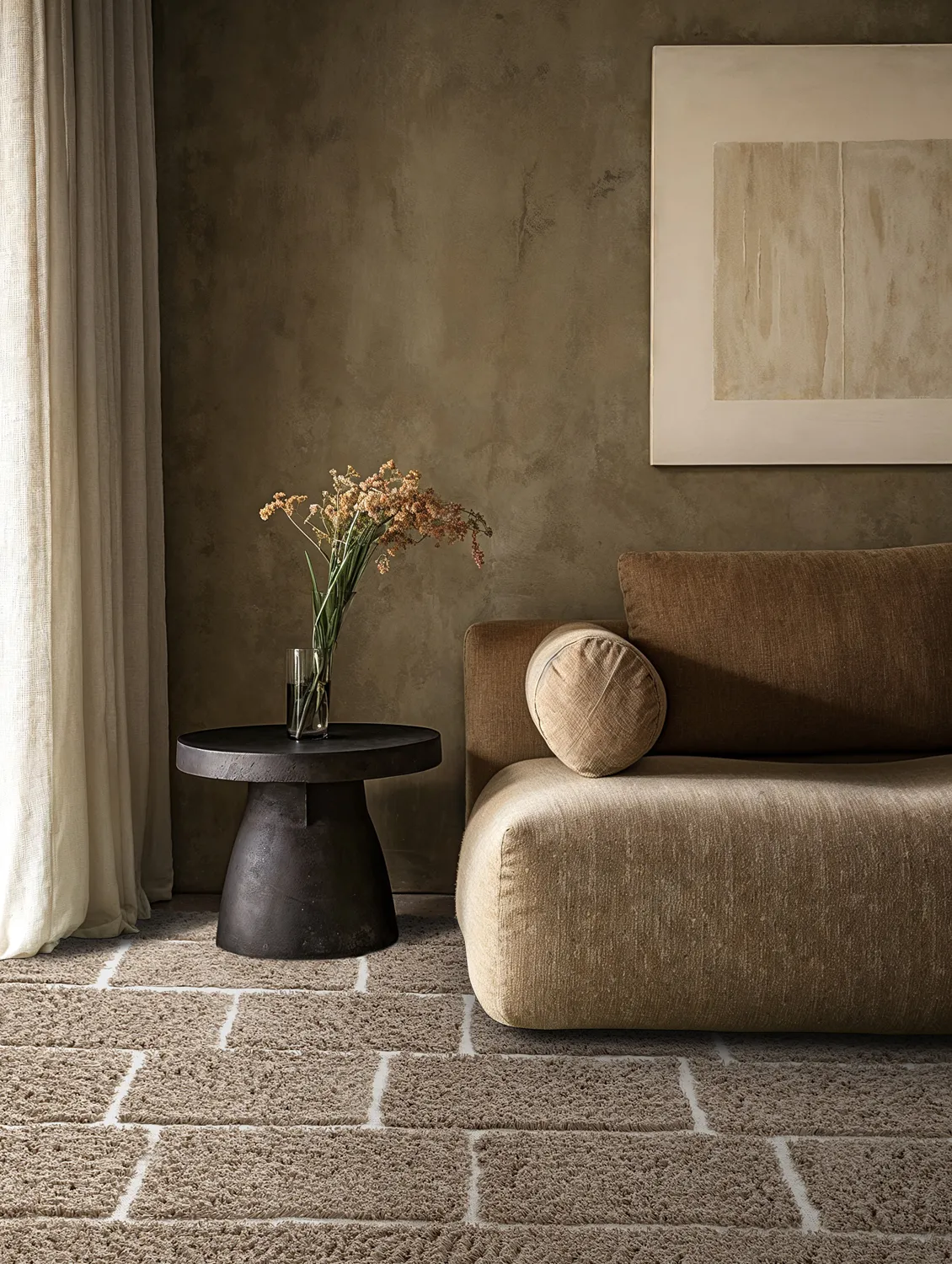 Ryetepper - Lindley Natural Cotton Shaggy (taupe/grå)