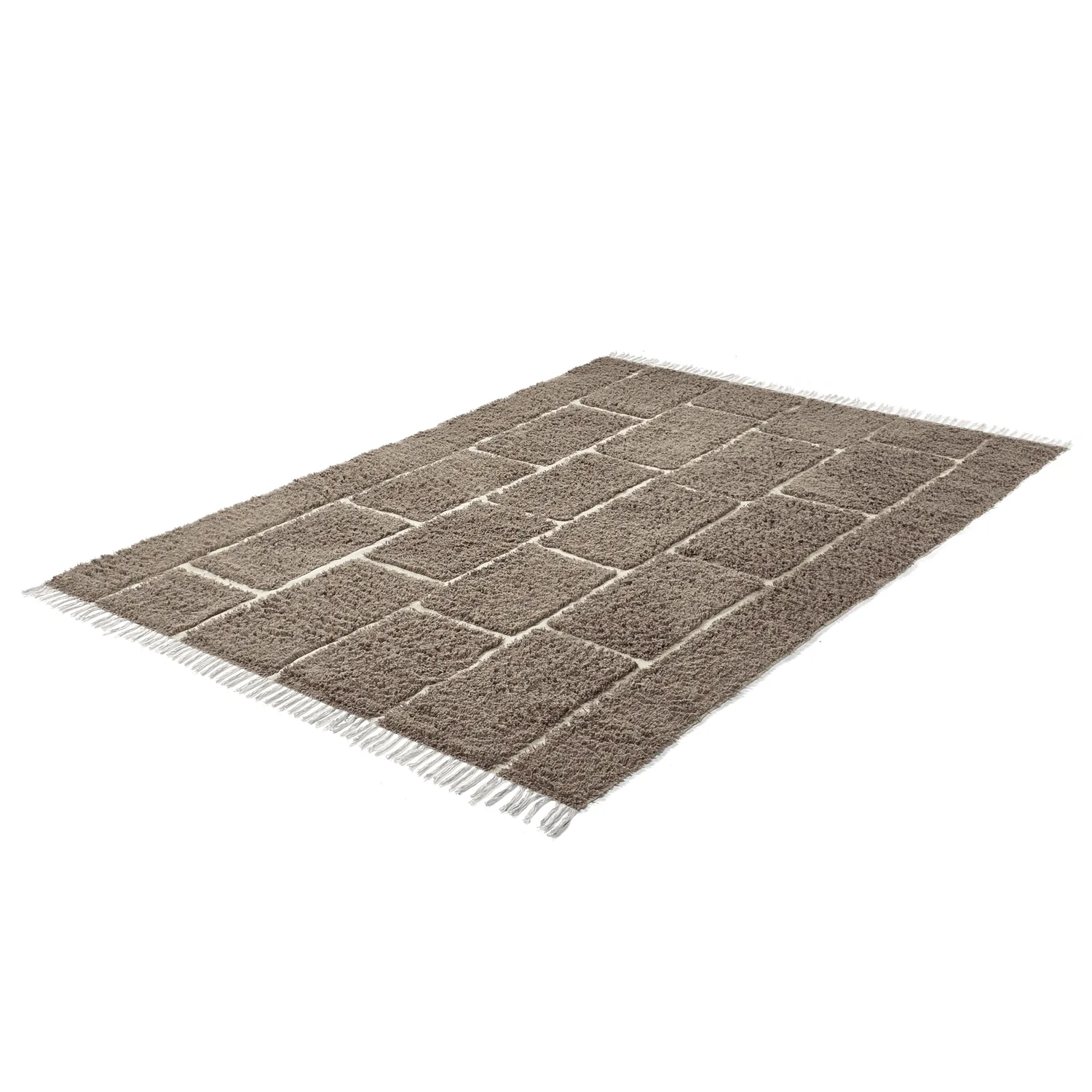 Ryetepper - Lindley Natural Cotton Shaggy (taupe/grå)