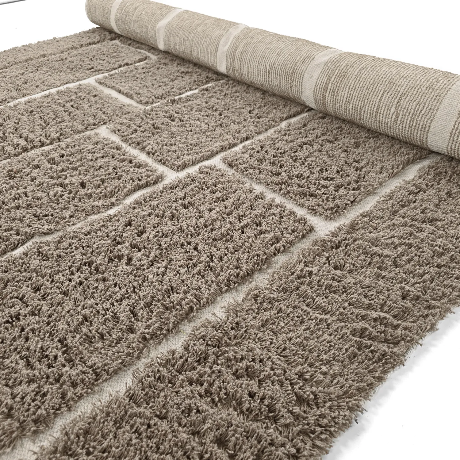 Ryetepper - Lindley Natural Cotton Shaggy (taupe/grå)