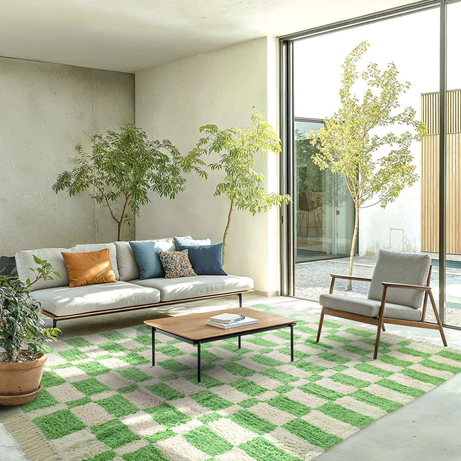 Ryetepper - Maranello Natural Cotton Shaggy (grønn)