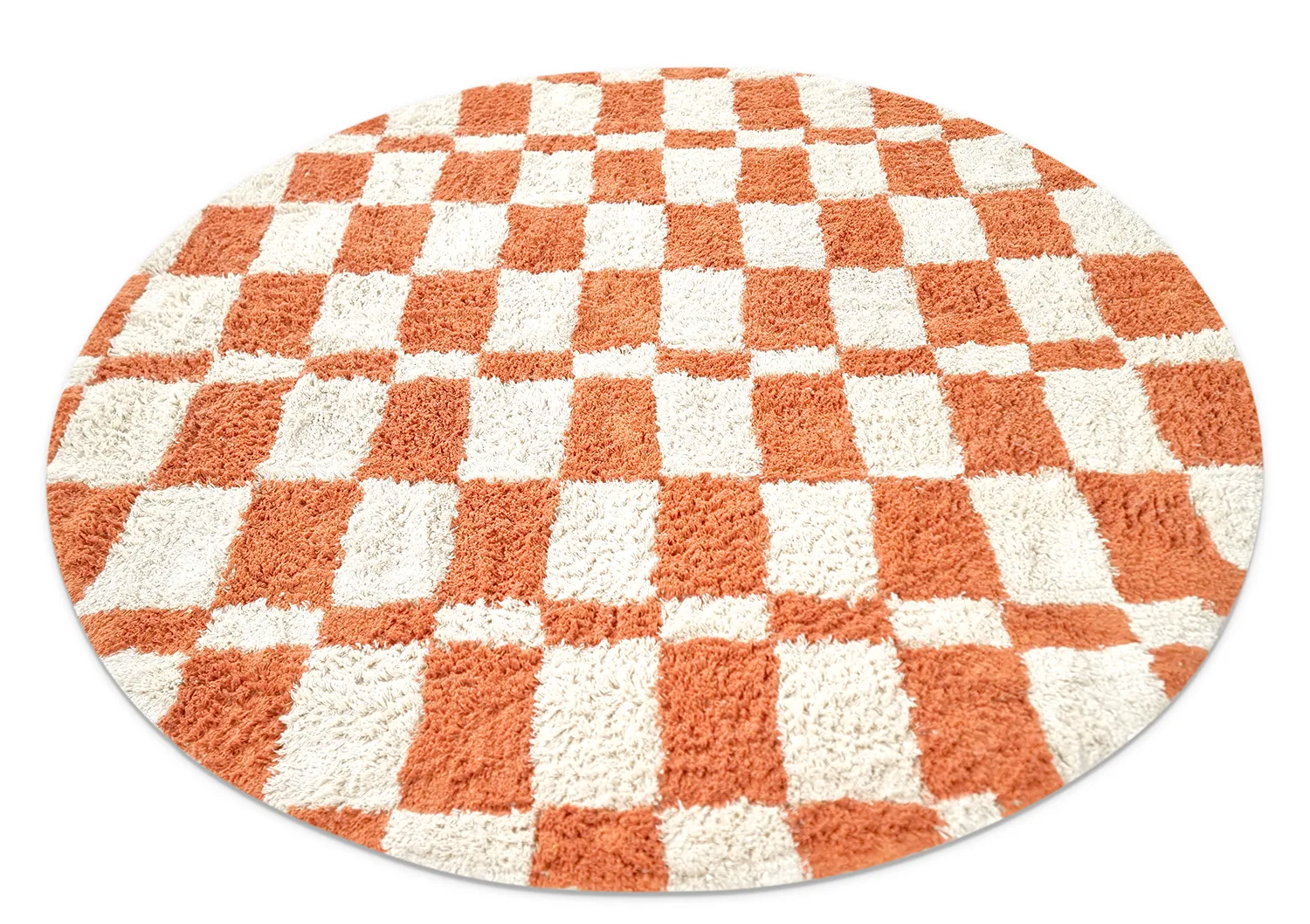 Runde tepper - Maranello Natural Cotton Shaggy (oransje)