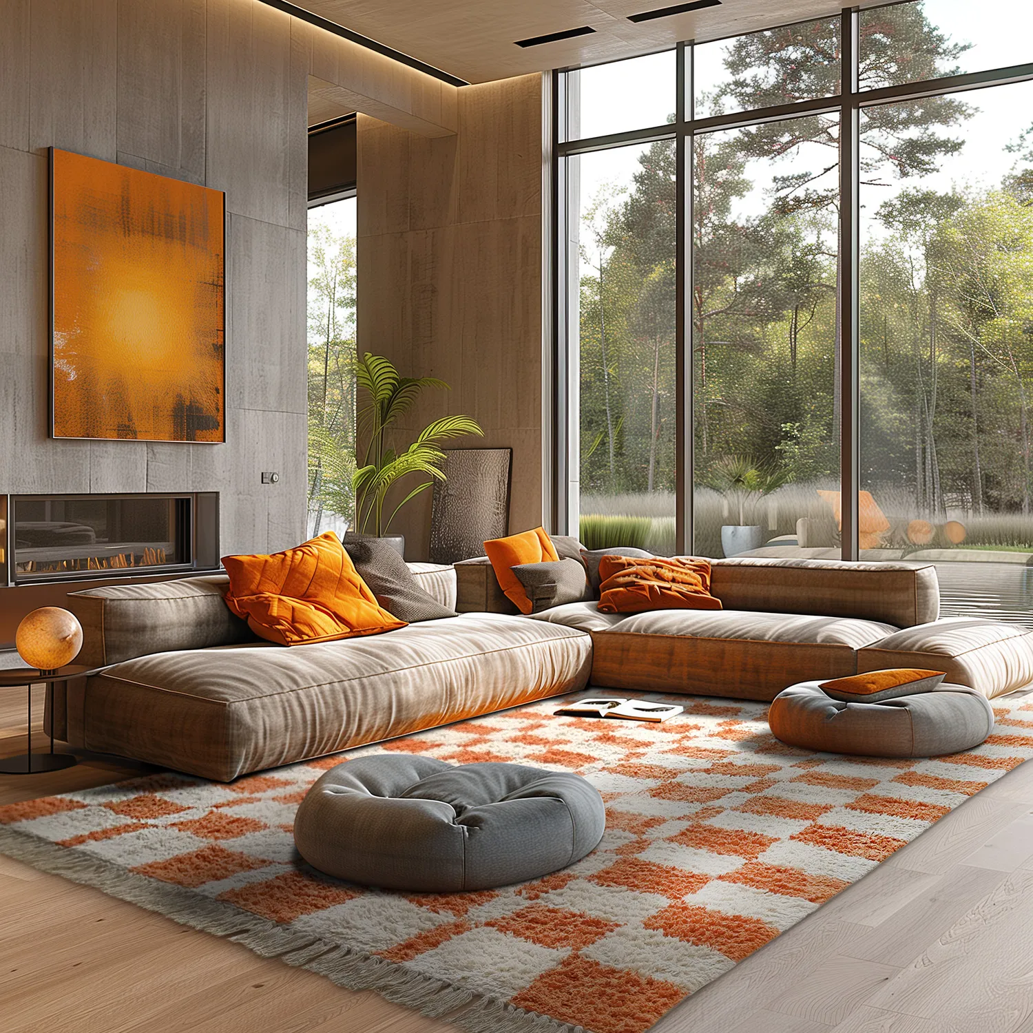 Ryetepper - Maranello Natural Cotton Shaggy (oransje)