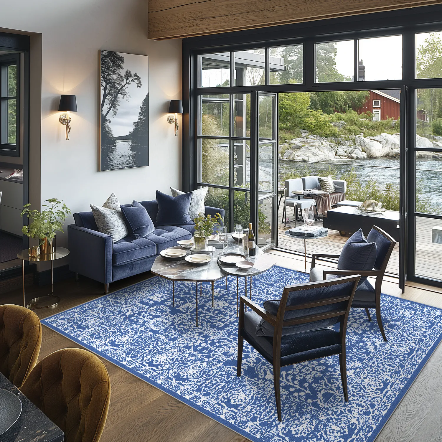 Wilton-teppe - Menfi (blå)
