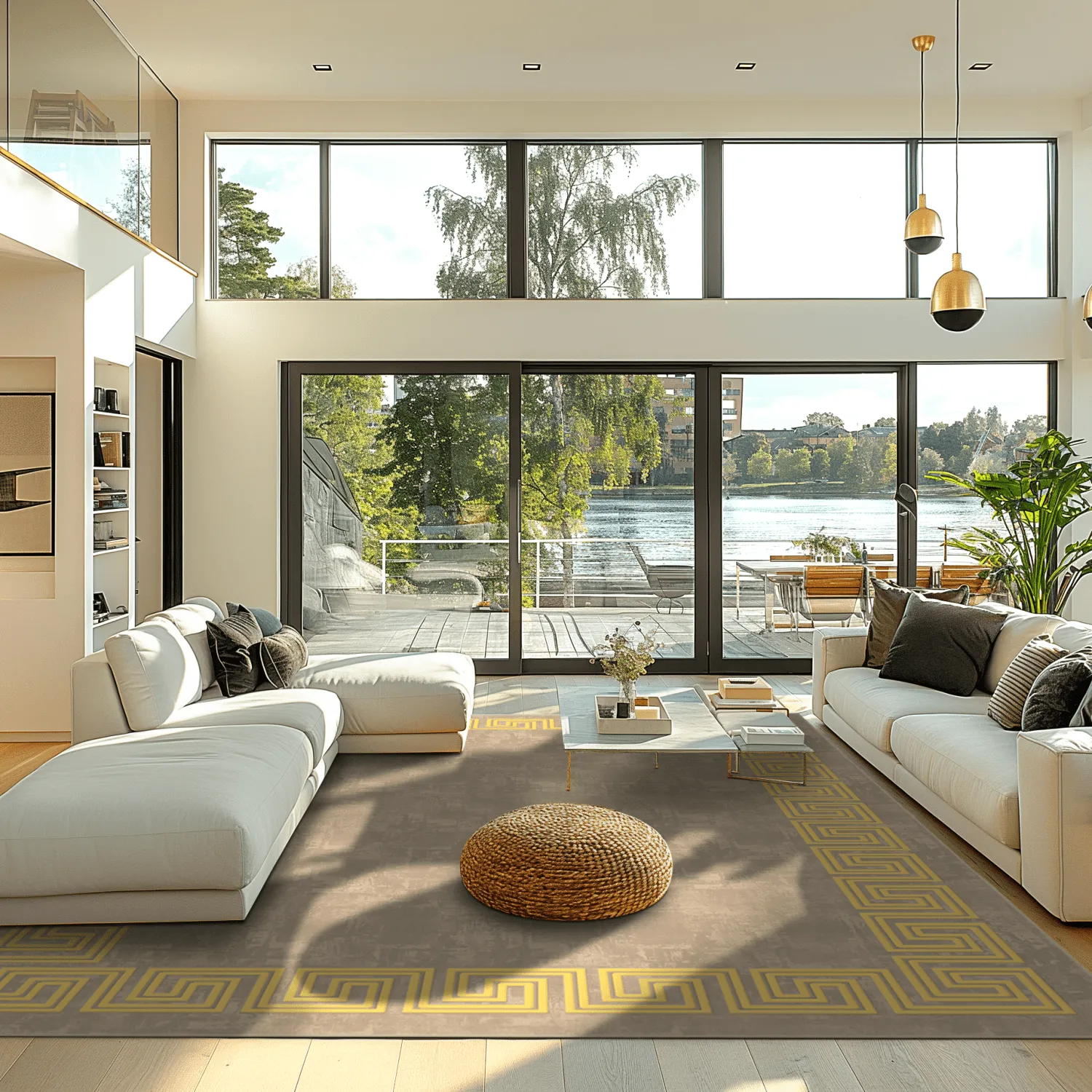 Wilton-teppe - Myra (beige/gul)