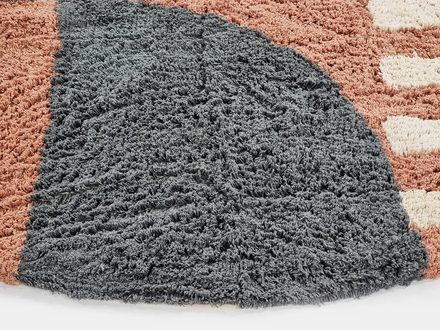 Runde tepper - Osmery Natural Cotton Shaggy (multi)