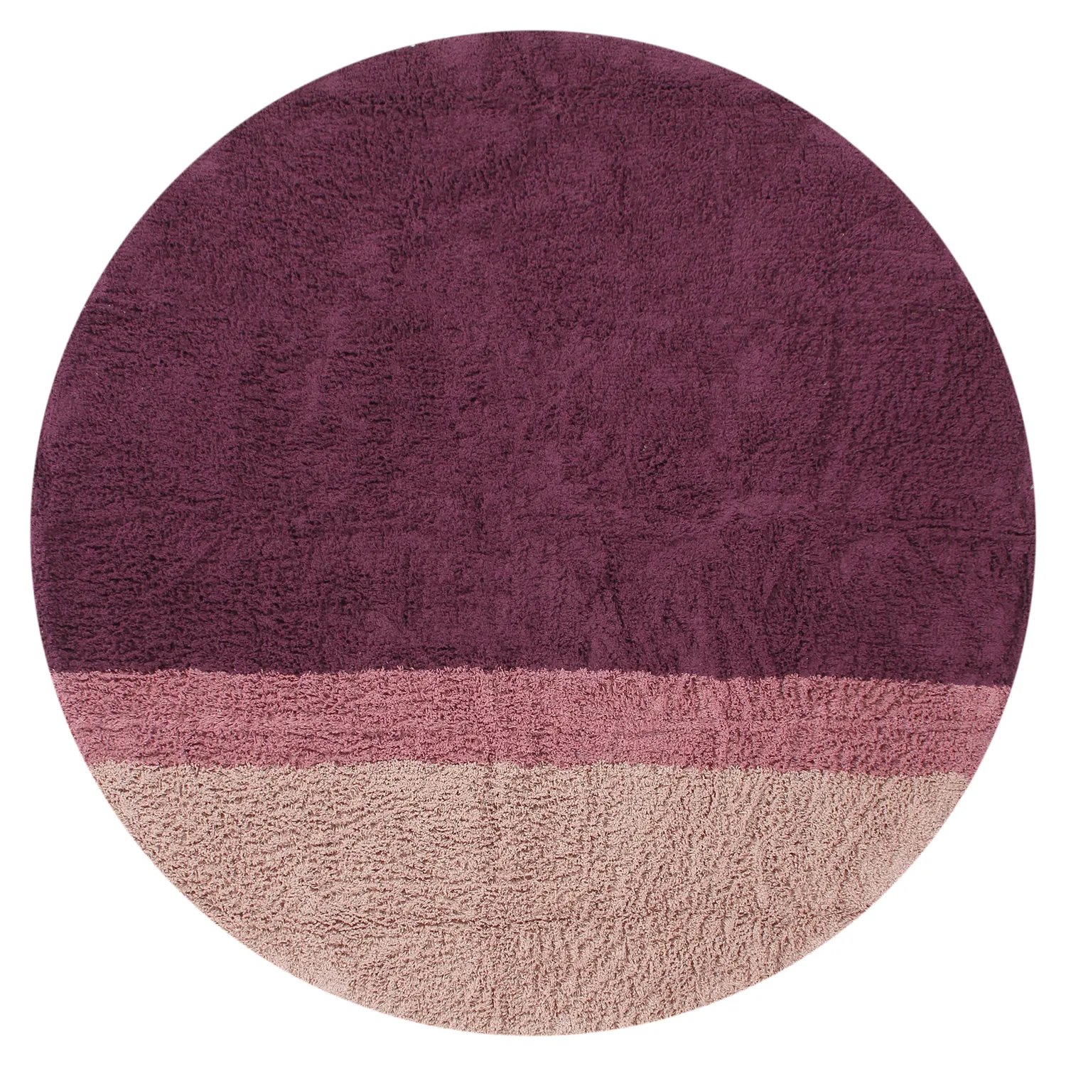 Runde tepper - Pione Natural Cotton Shaggy (rosa)