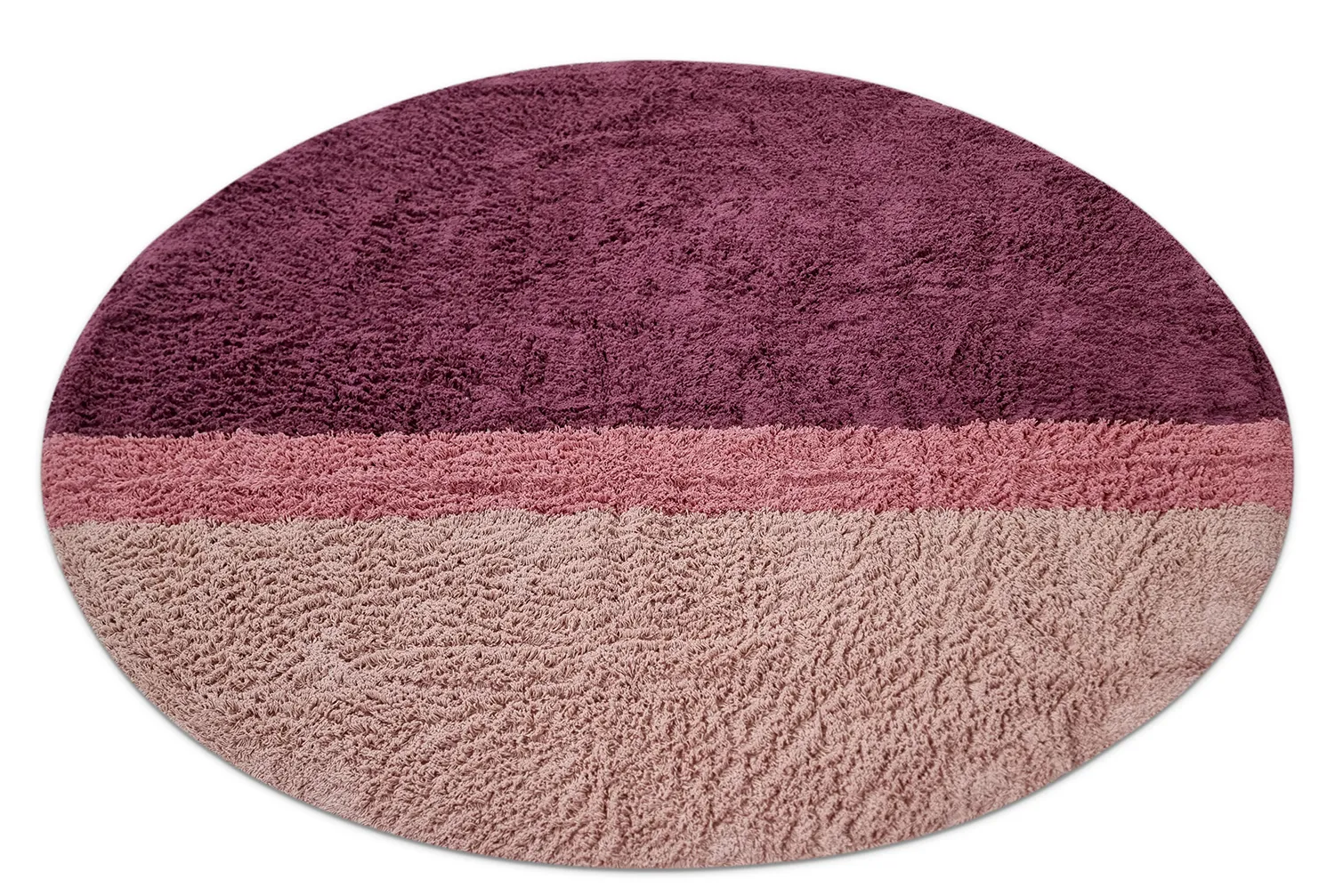 Runde tepper - Pione Natural Cotton Shaggy (rosa)