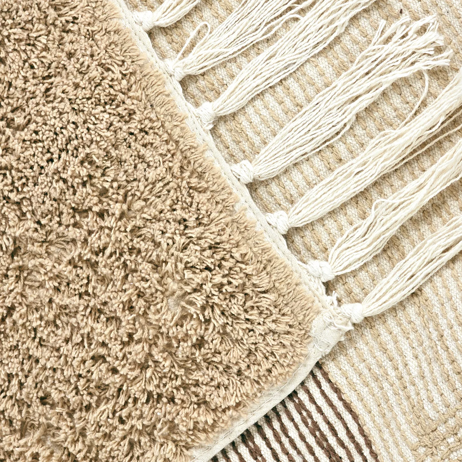 Ryetepper - Siberia Natural Cotton Shaggy (beige/brun)