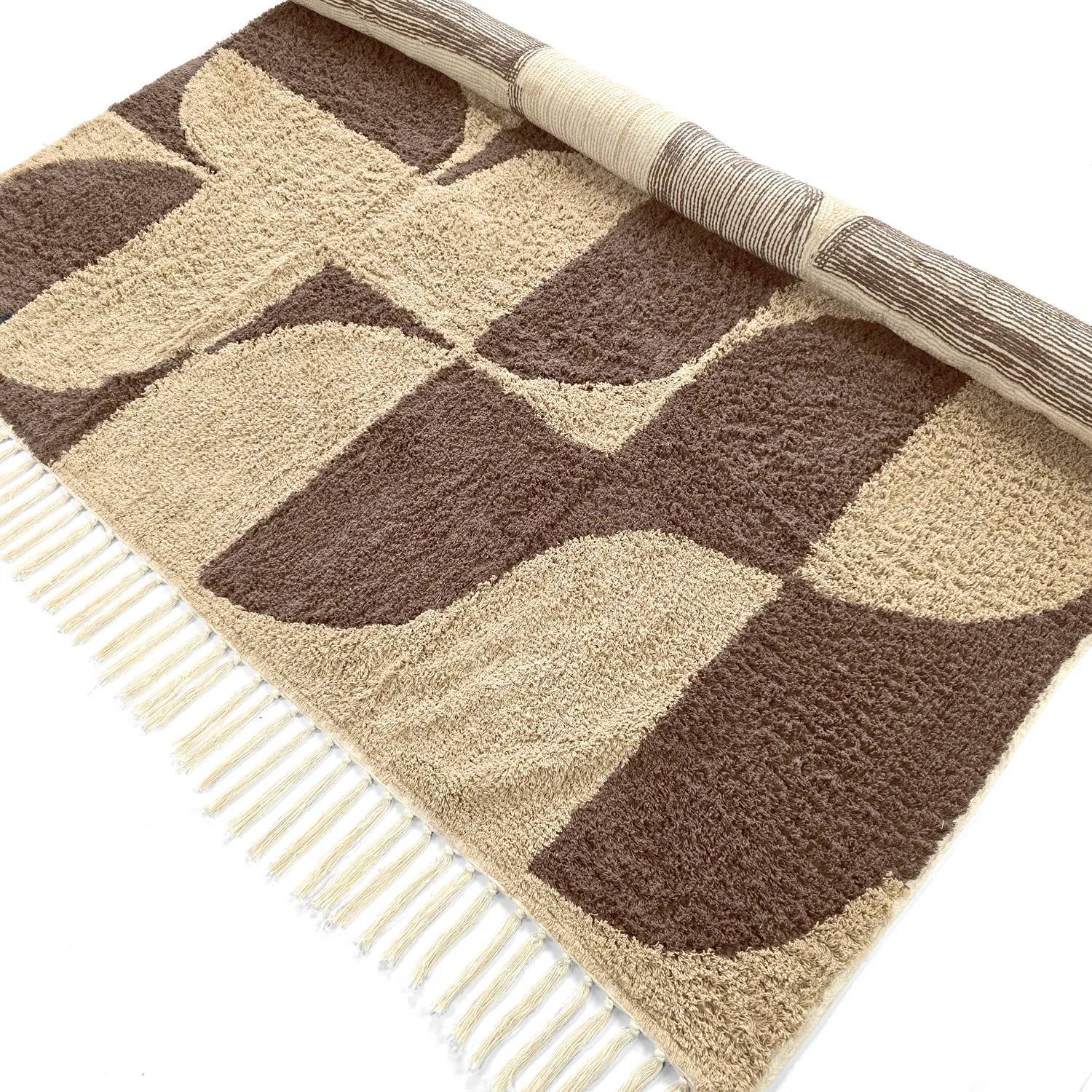 Ryetepper - Siberia Natural Cotton Shaggy (beige/brun)