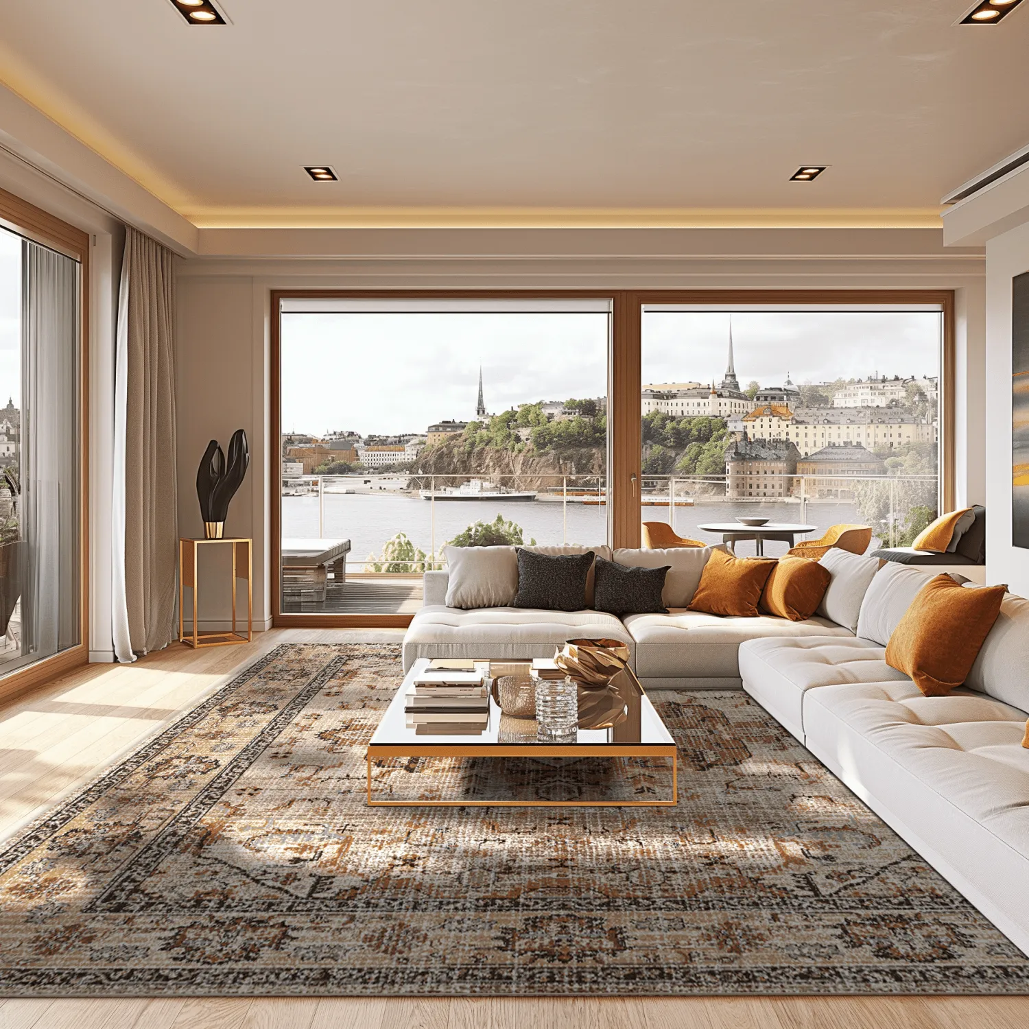 Wilton-teppe - Siliana (beige)