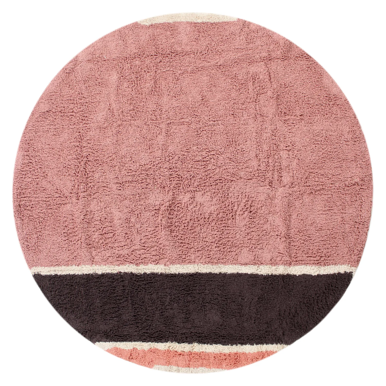 Runde tepper - Vinci Natural Cotton Shaggy (rosa)