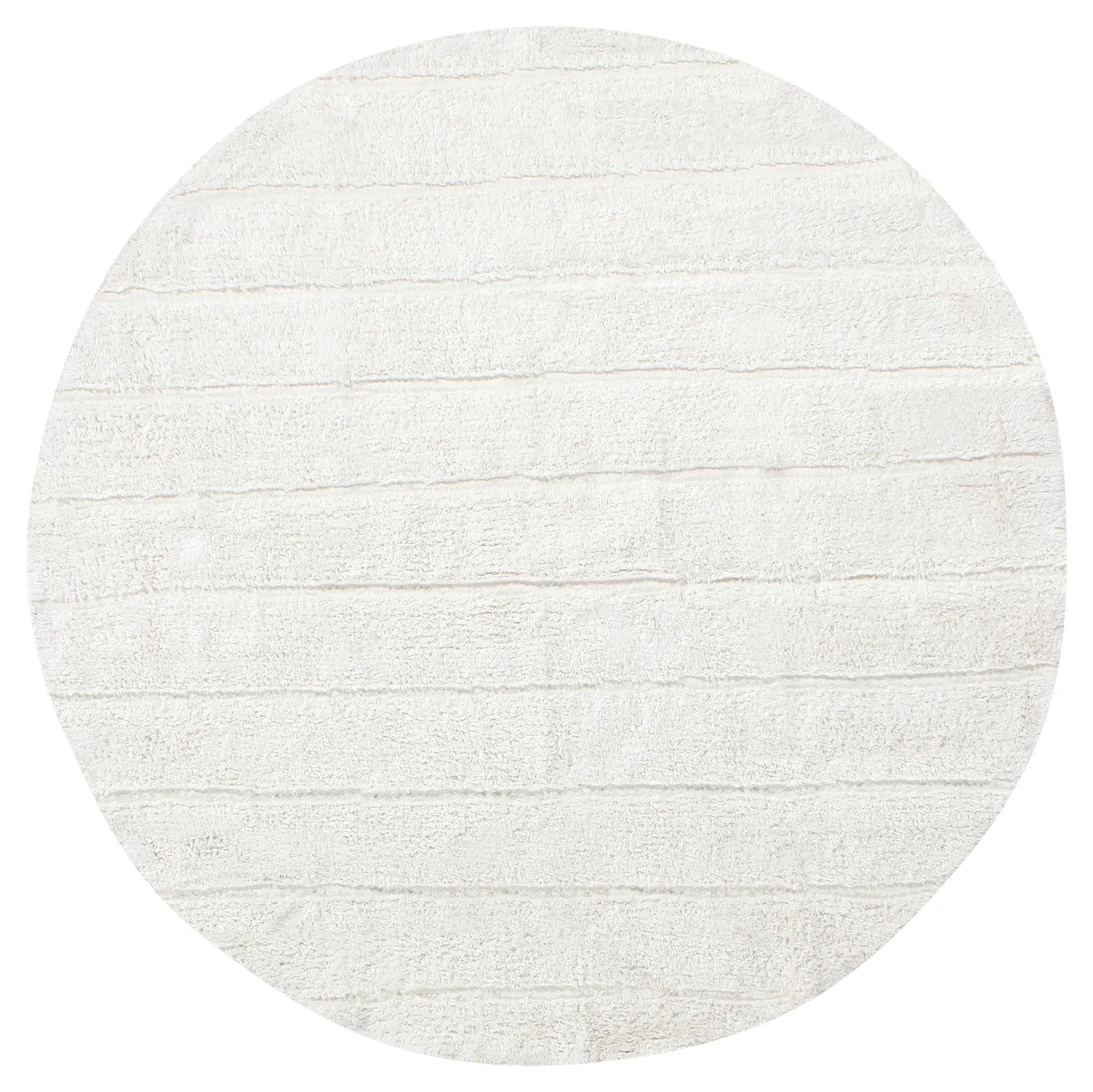 Runde tepper - Willow Natural Cotton Shaggy (offwhite)