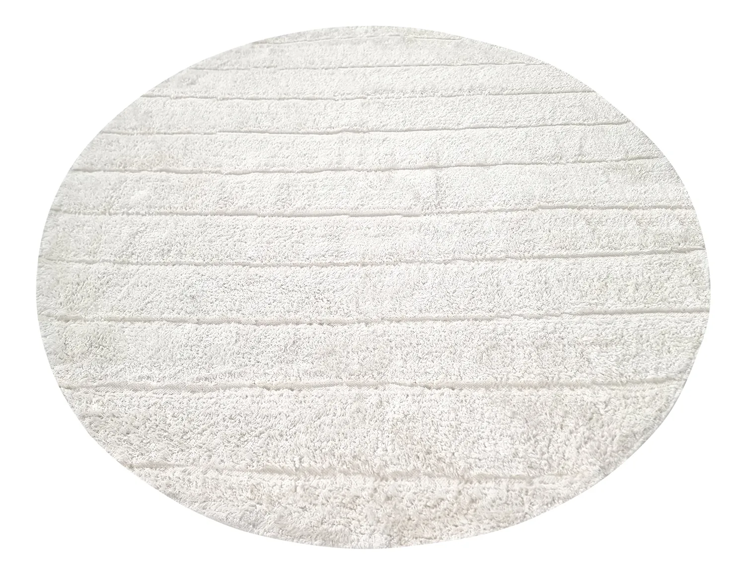 Runde tepper - Willow Natural Cotton Shaggy (offwhite)