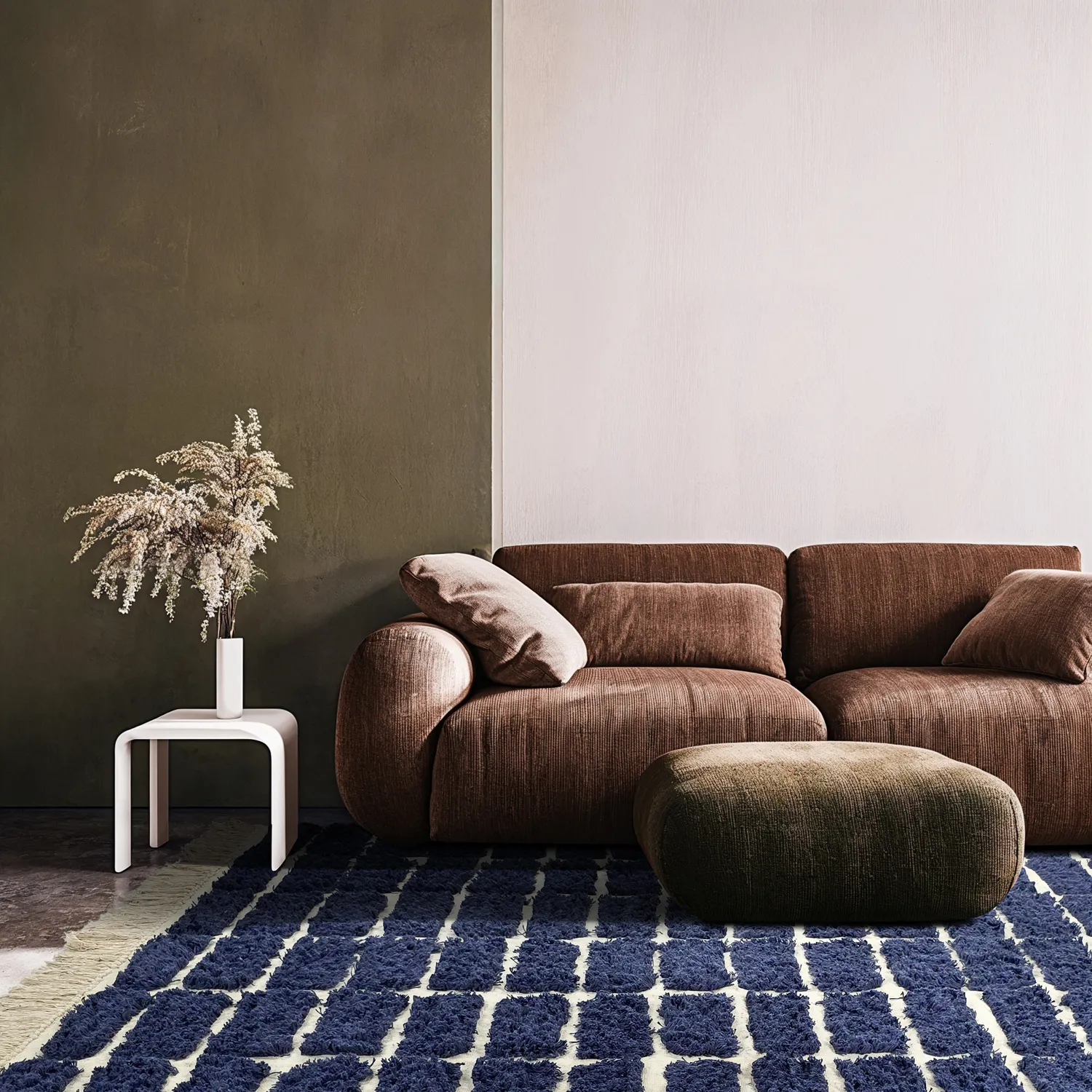 Ryetepper - Zola Natural Cotton Shaggy (blå)