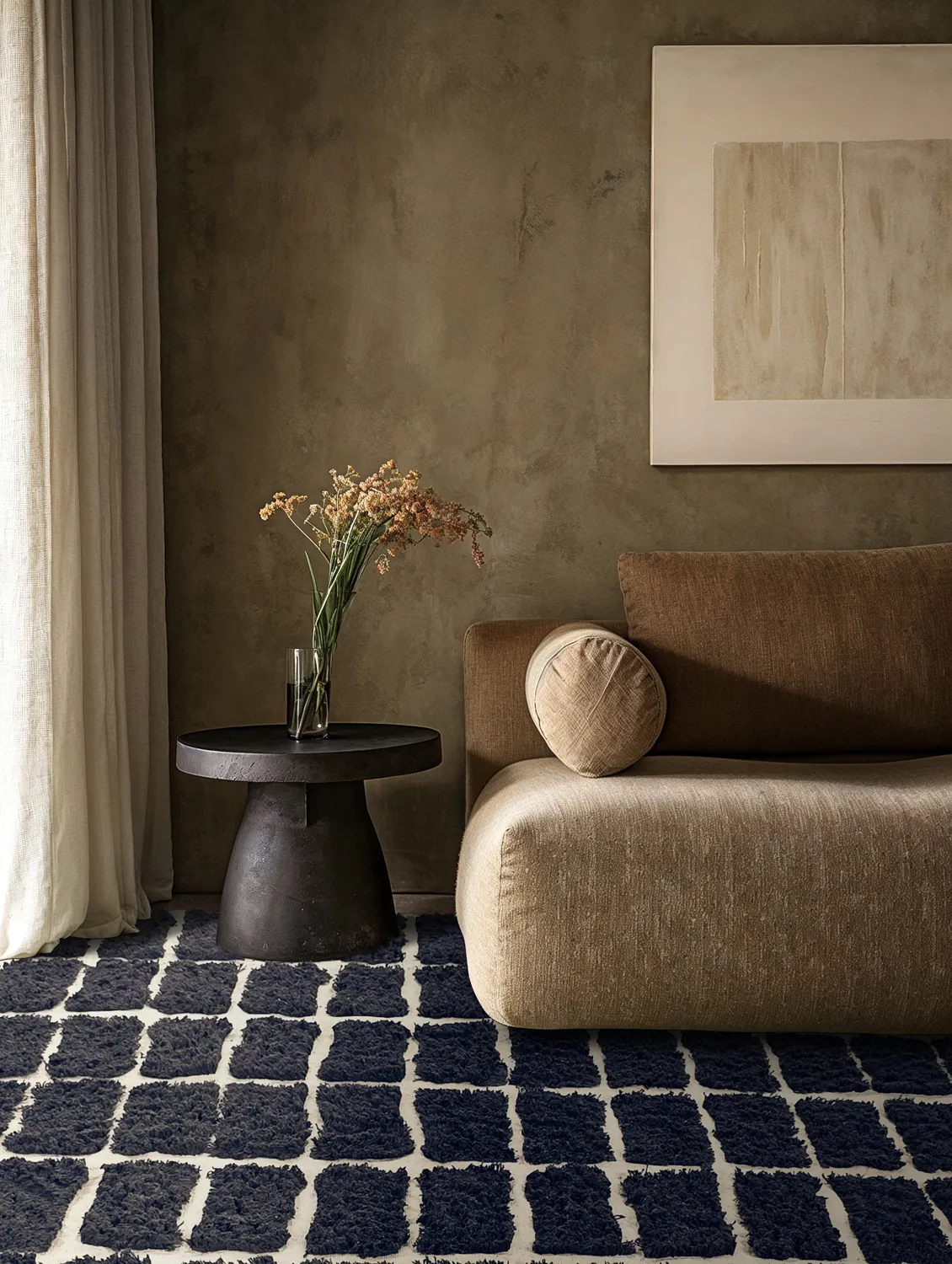 Ryetepper - Zola Natural Cotton Shaggy (mørkegrå)