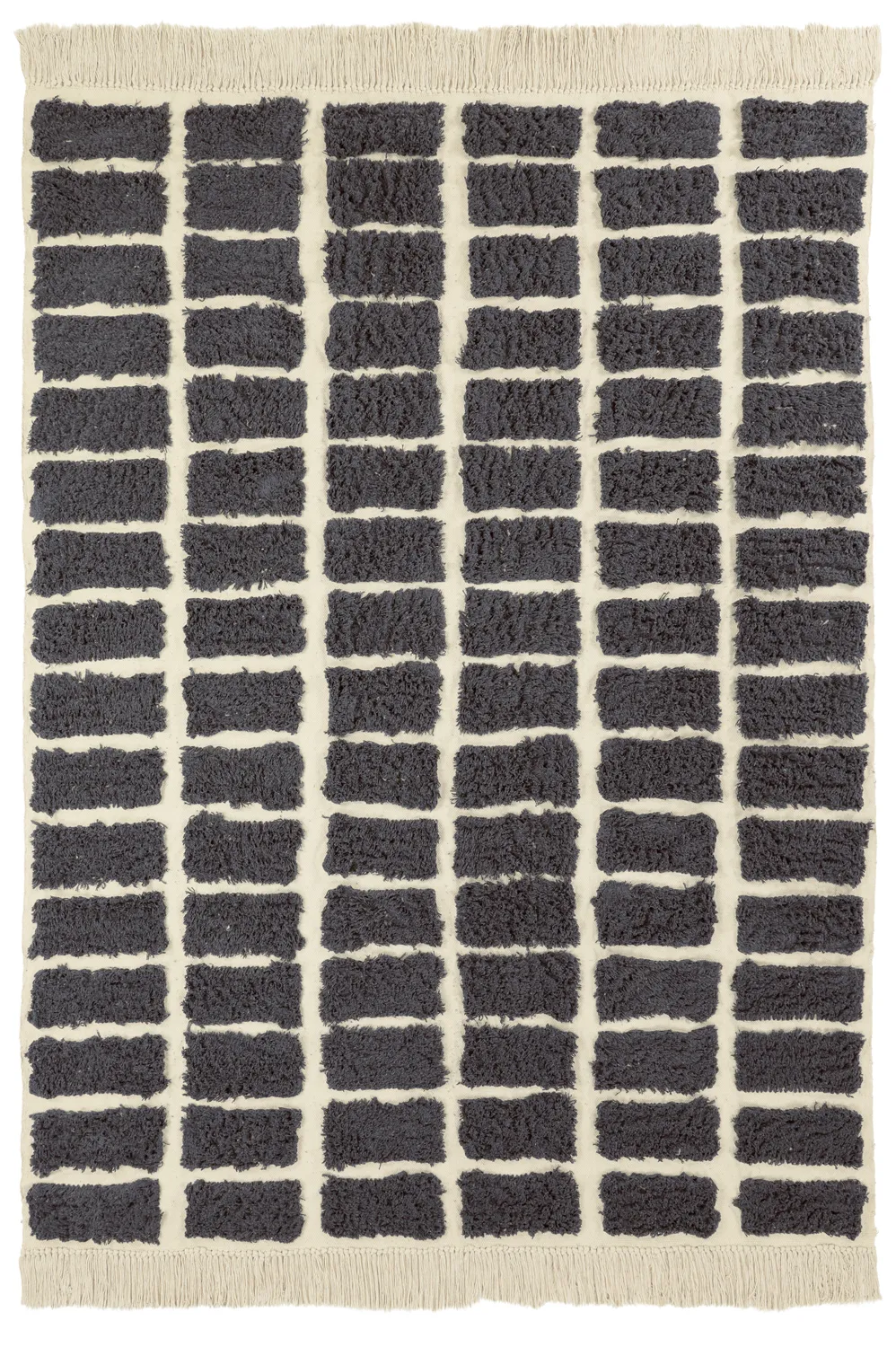Ryetepper - Zola Natural Cotton Shaggy (mørkegrå)