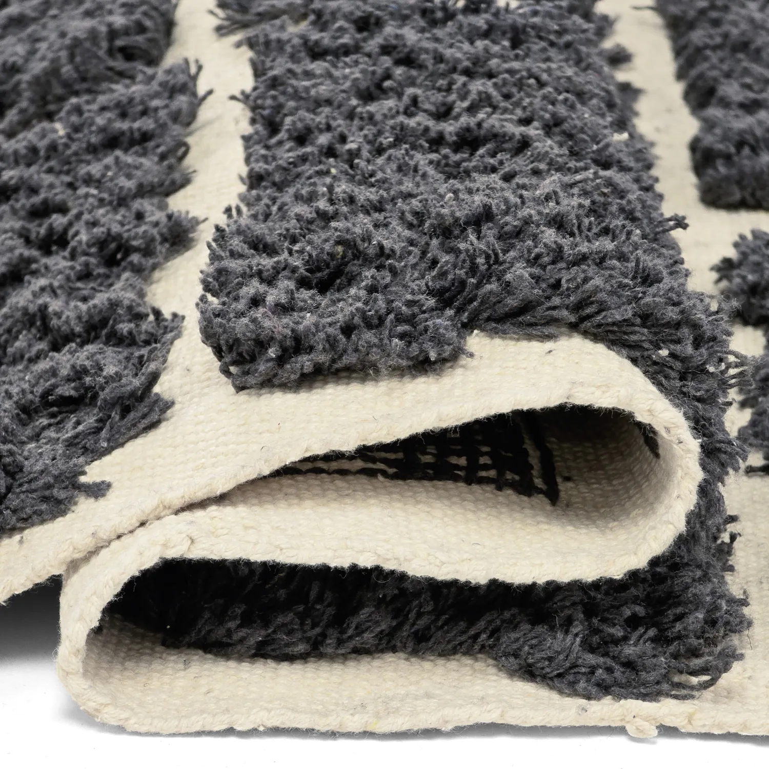 Ryetepper - Zola Natural Cotton Shaggy (mørkegrå)