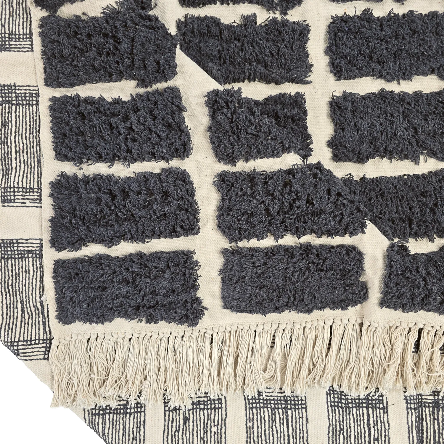 Ryetepper - Zola Natural Cotton Shaggy (mørkegrå)