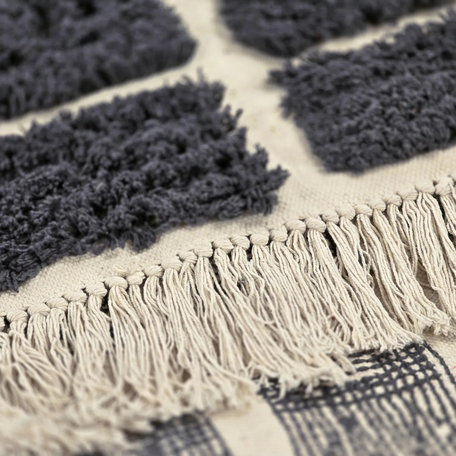 Ryetepper - Zola Natural Cotton Shaggy (mørkegrå)