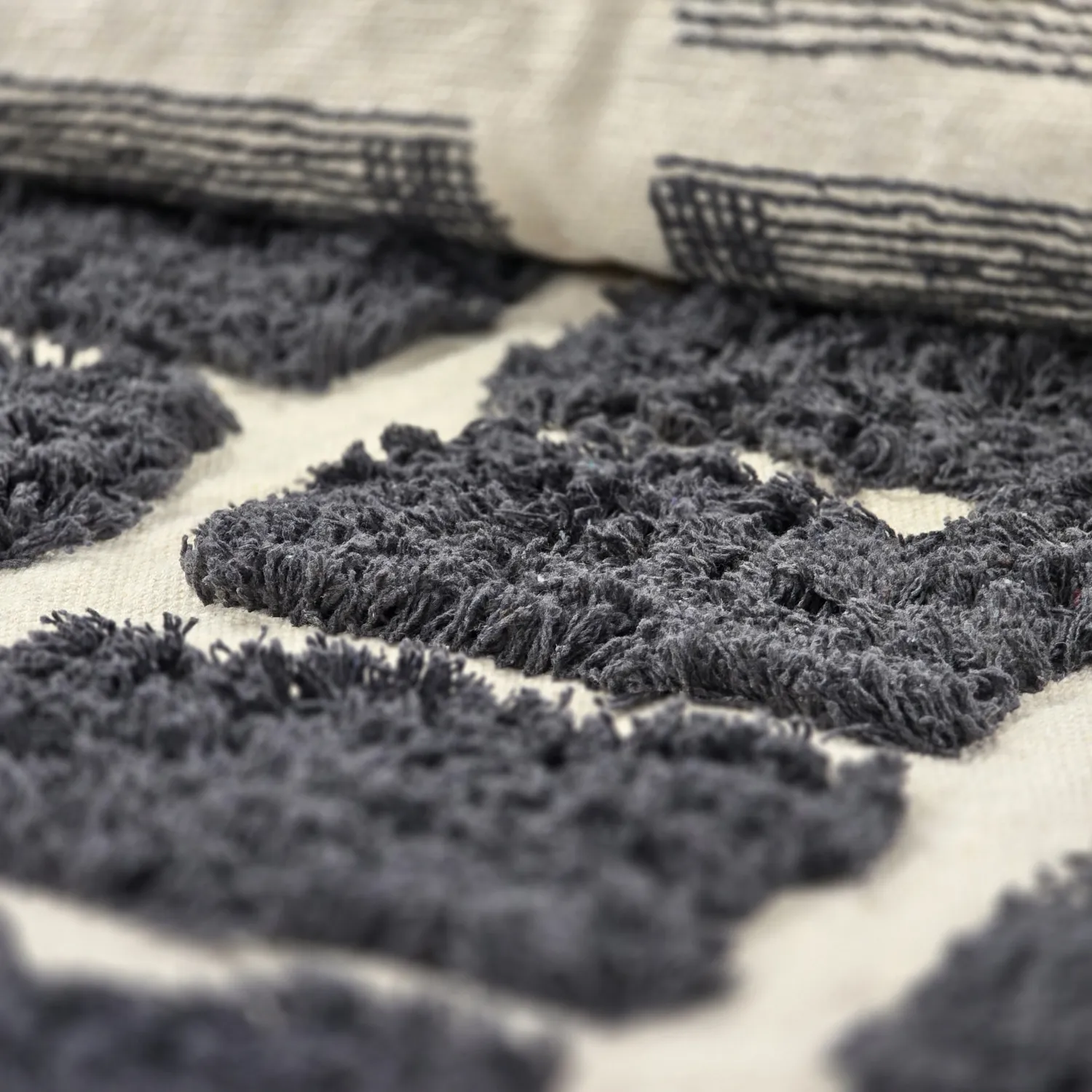 Ryetepper - Zola Natural Cotton Shaggy (mørkegrå)