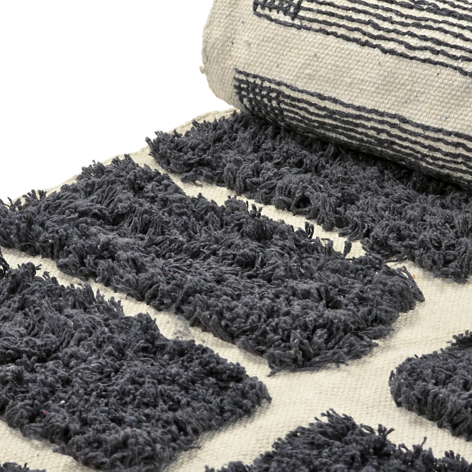 Ryetepper - Zola Natural Cotton Shaggy (mørkegrå)