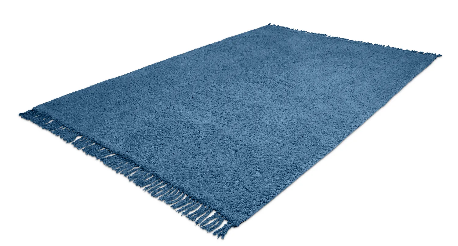 Ryetepper - Alba Natural Cotton Shaggy (blå)