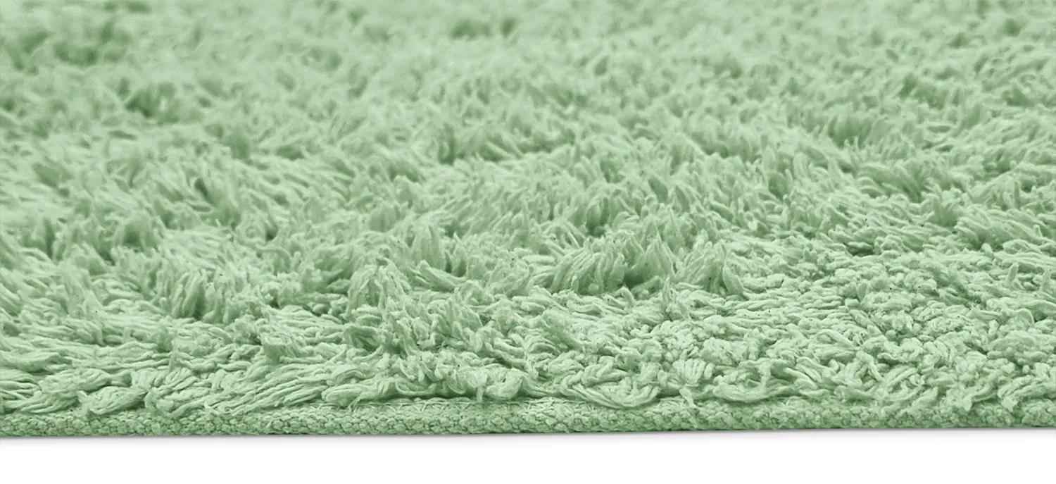 Ryetepper - Alba Natural Cotton Shaggy (lysegrønn)