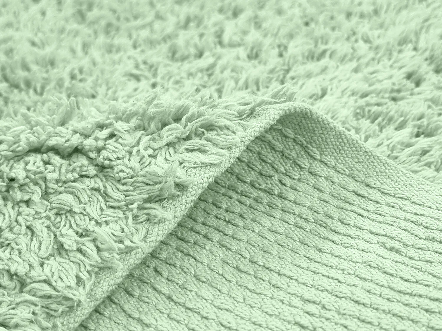 Ryetepper - Alba Natural Cotton Shaggy (lysegrønn)