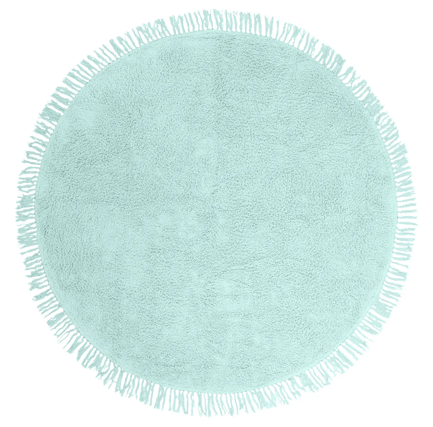 Runde tepper - Alba Natural Cotton Shaggy (turkis)