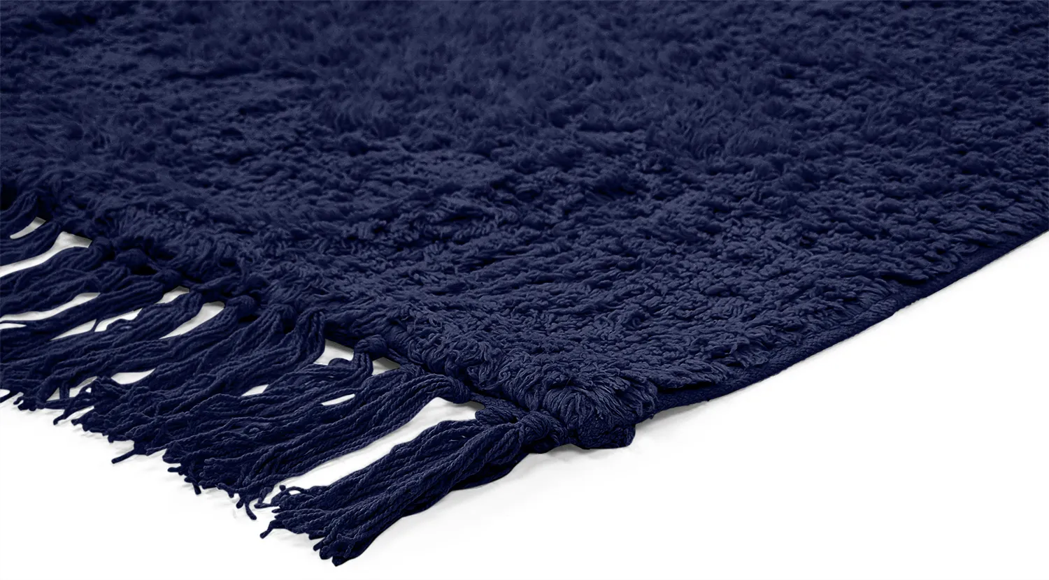 Ryetepper - Alba Natural Cotton Shaggy (mørke blå)