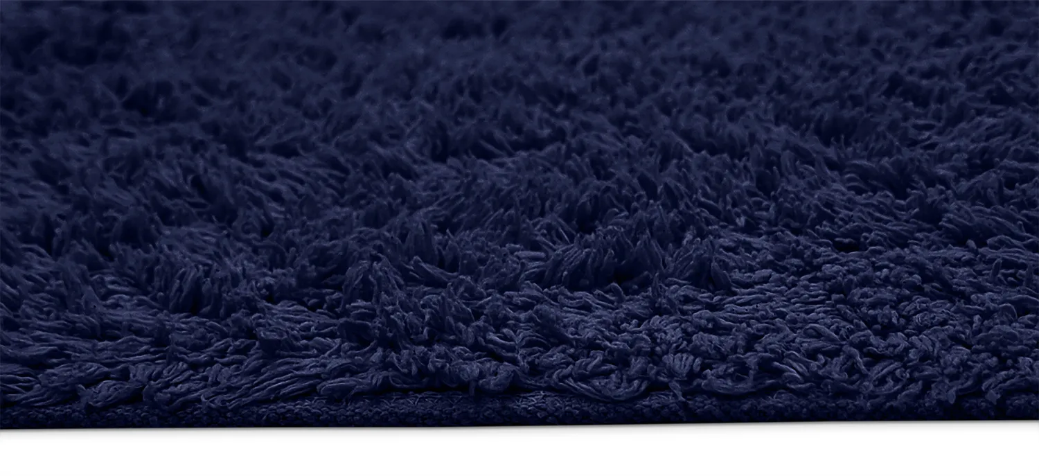 Ryetepper - Alba Natural Cotton Shaggy (mørke blå)