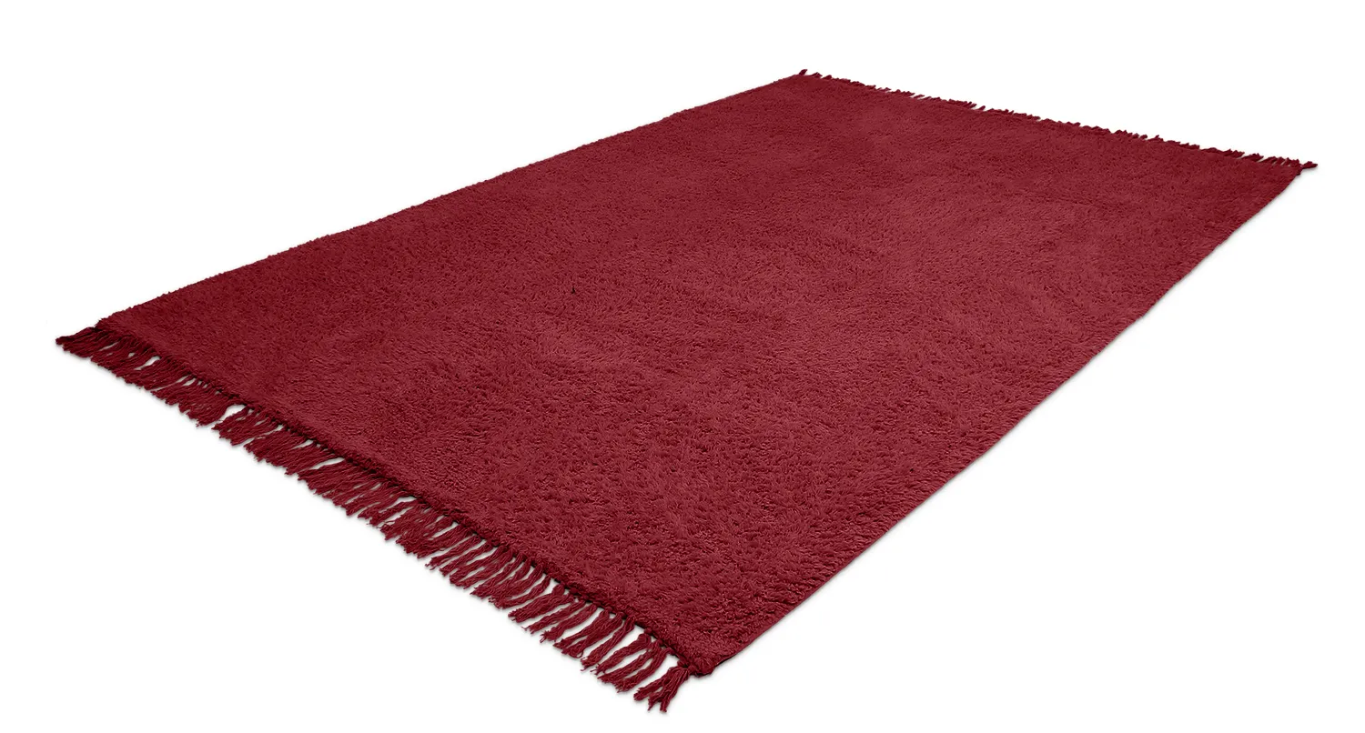 Ryetepper - Alba Natural Cotton Shaggy (burgunder)