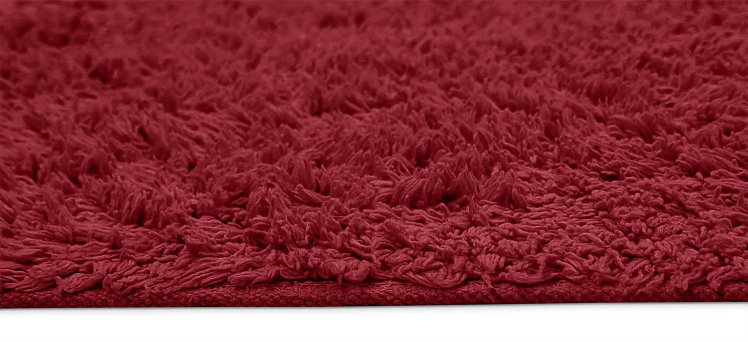 Ryetepper - Alba Natural Cotton Shaggy (burgunder)
