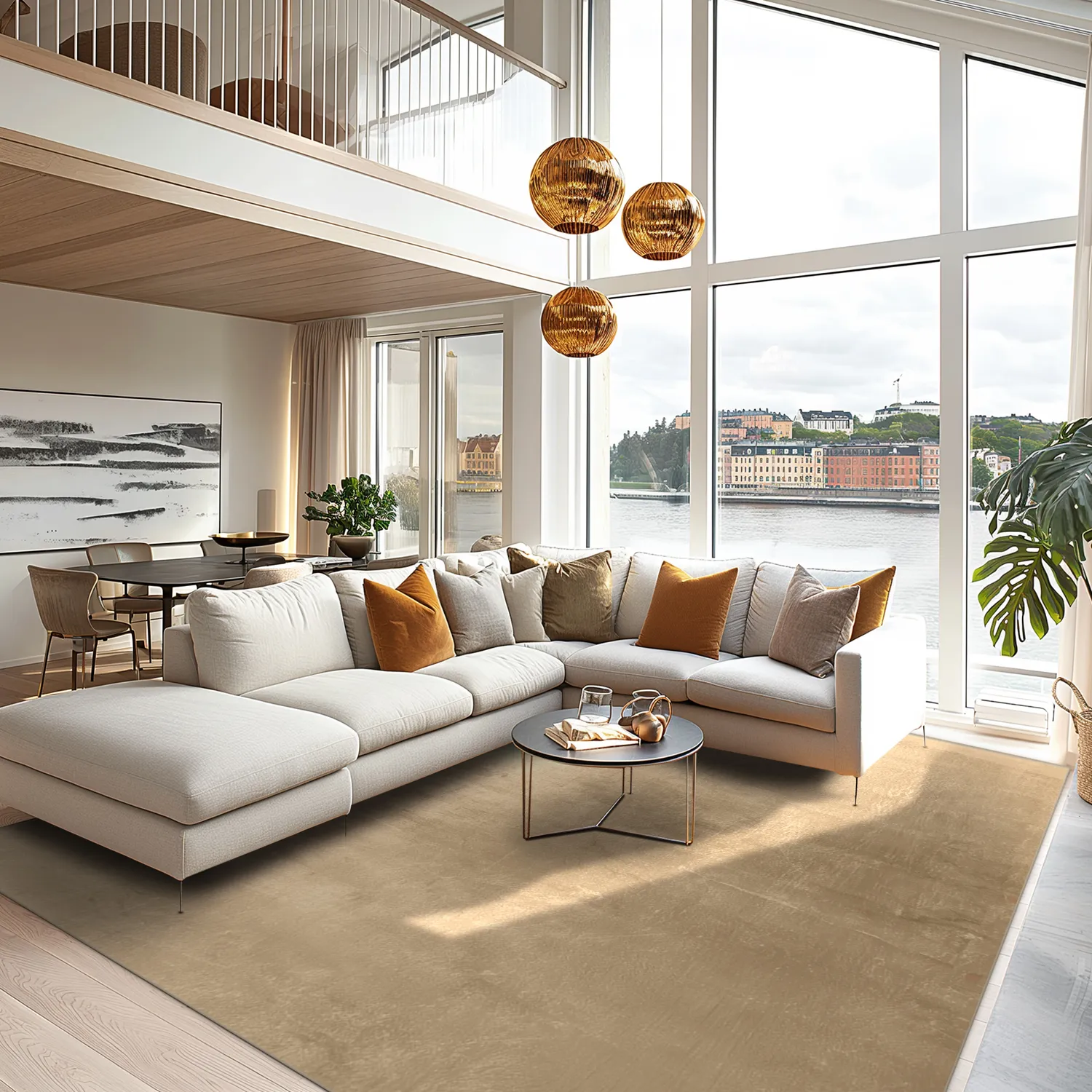 Wilton-teppe - Artena (beige)