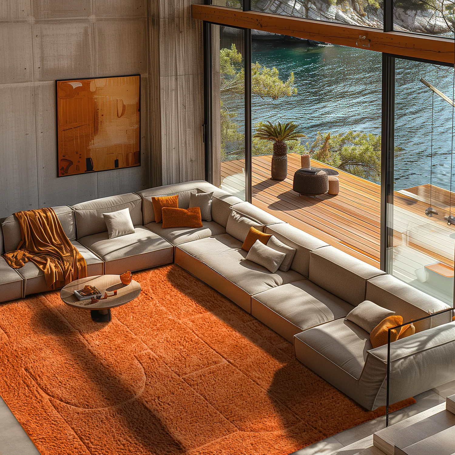 Ryetepper - Cremona Natural Cotton Shaggy (oransje)