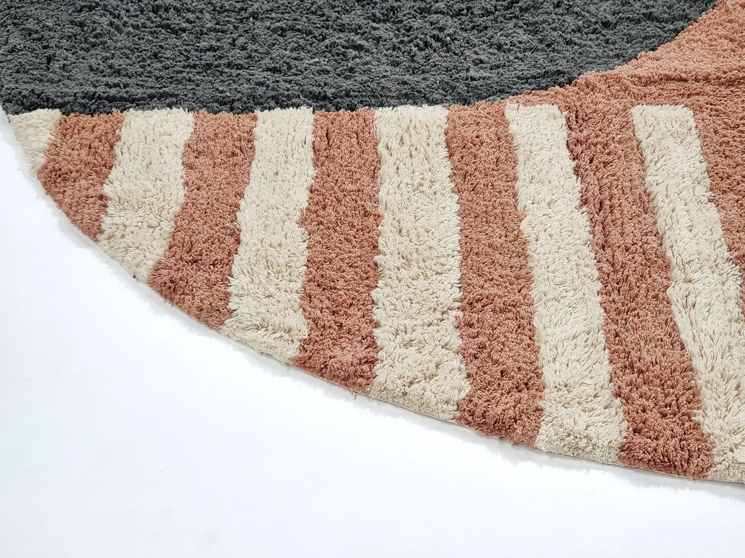 Ovalt teppe - Osmery Natural Cotton Shaggy (multi)