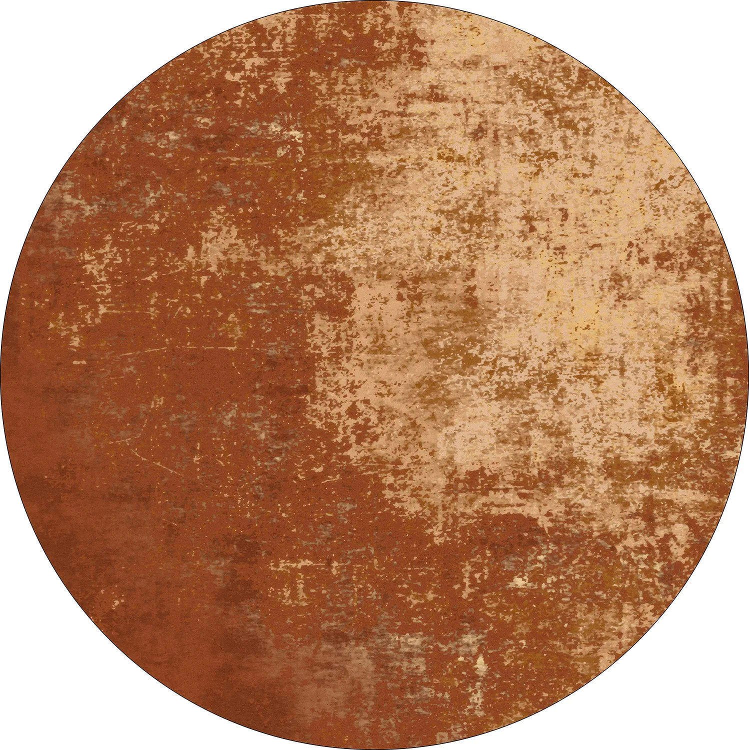 Rundt teppe - Lynton (terracotta)