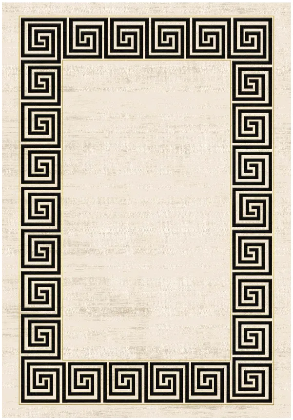 Wilton-teppe - Mytos (beige/svart)
