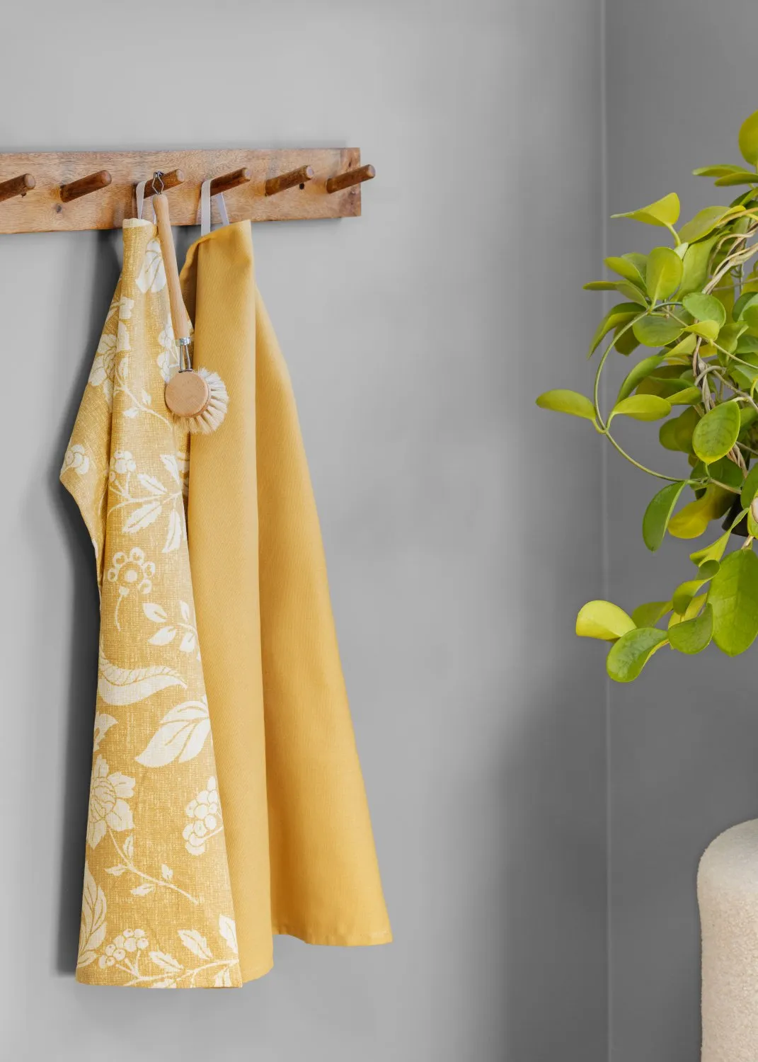 Kjøkkenhåndkle 2-pak - Onni (gul)