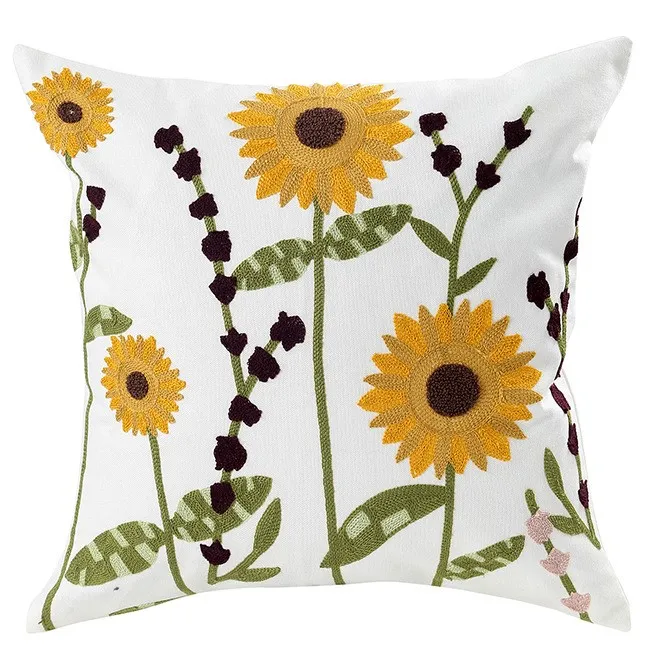 Putetrekk - Farmhouse Flowers 45 x 45 cm (multi)