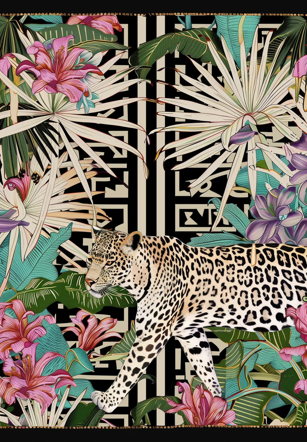 Wilton-teppe - Panthera (flerfarget)