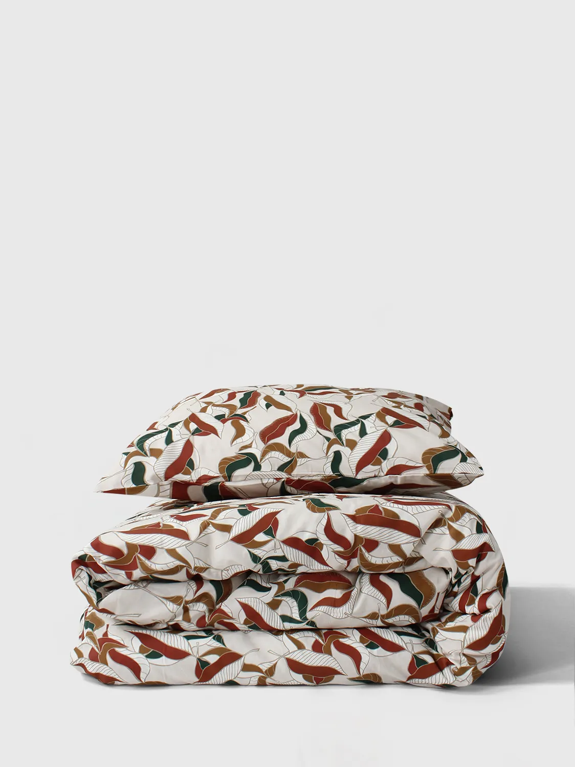 Dynetrekk sett - Amalie (beige/rust)