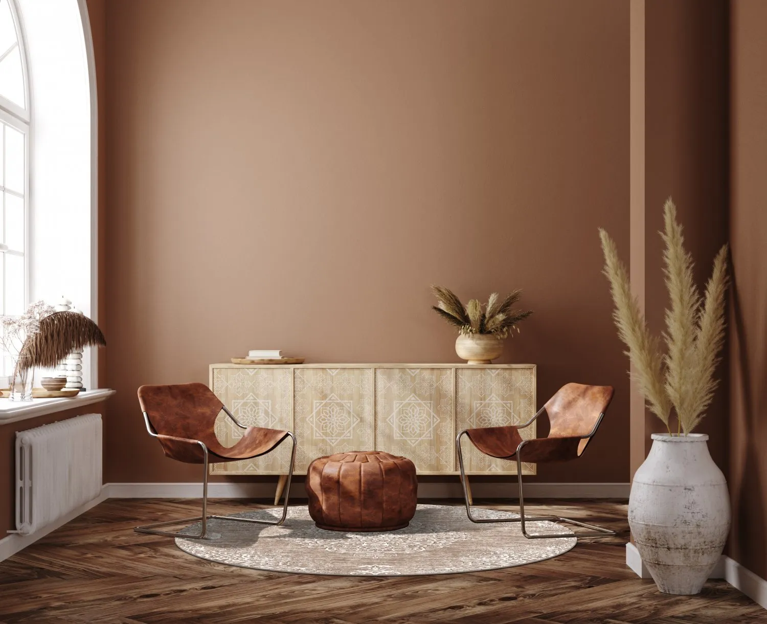 Rundt teppe - Milazzo (beige)