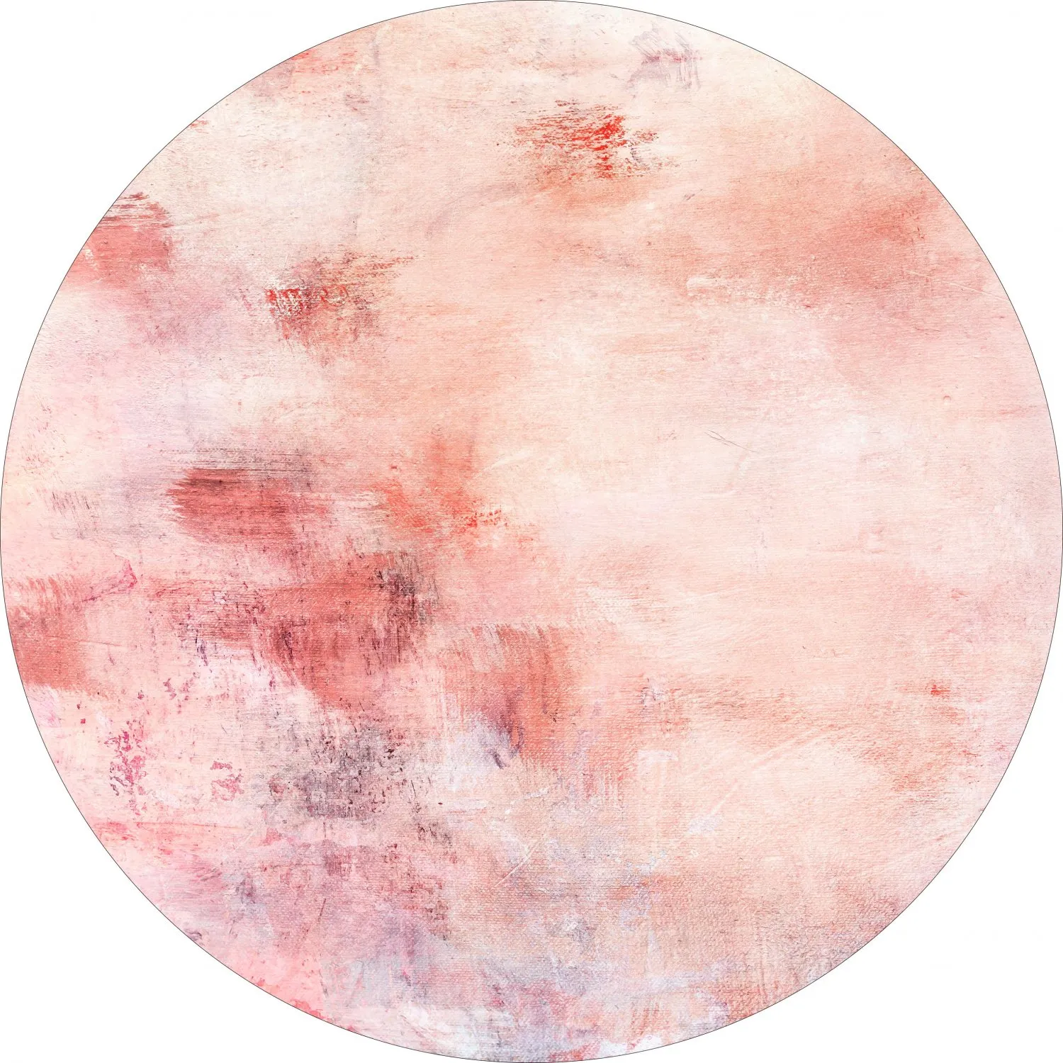 Rundt teppe - Nancy (rosa)