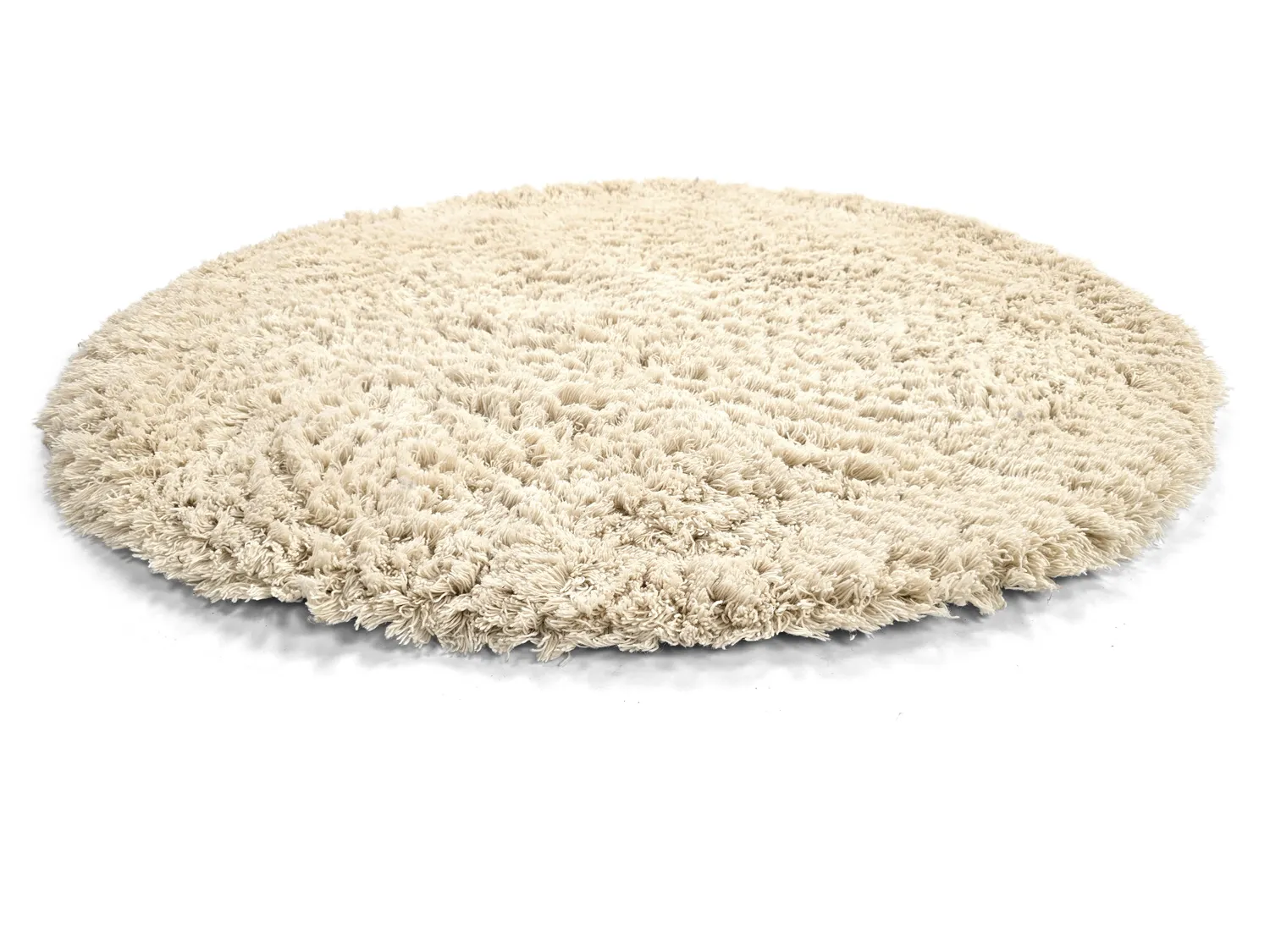 Rundt teppe - Aliste Wool Shaggy (alabaster gleam)